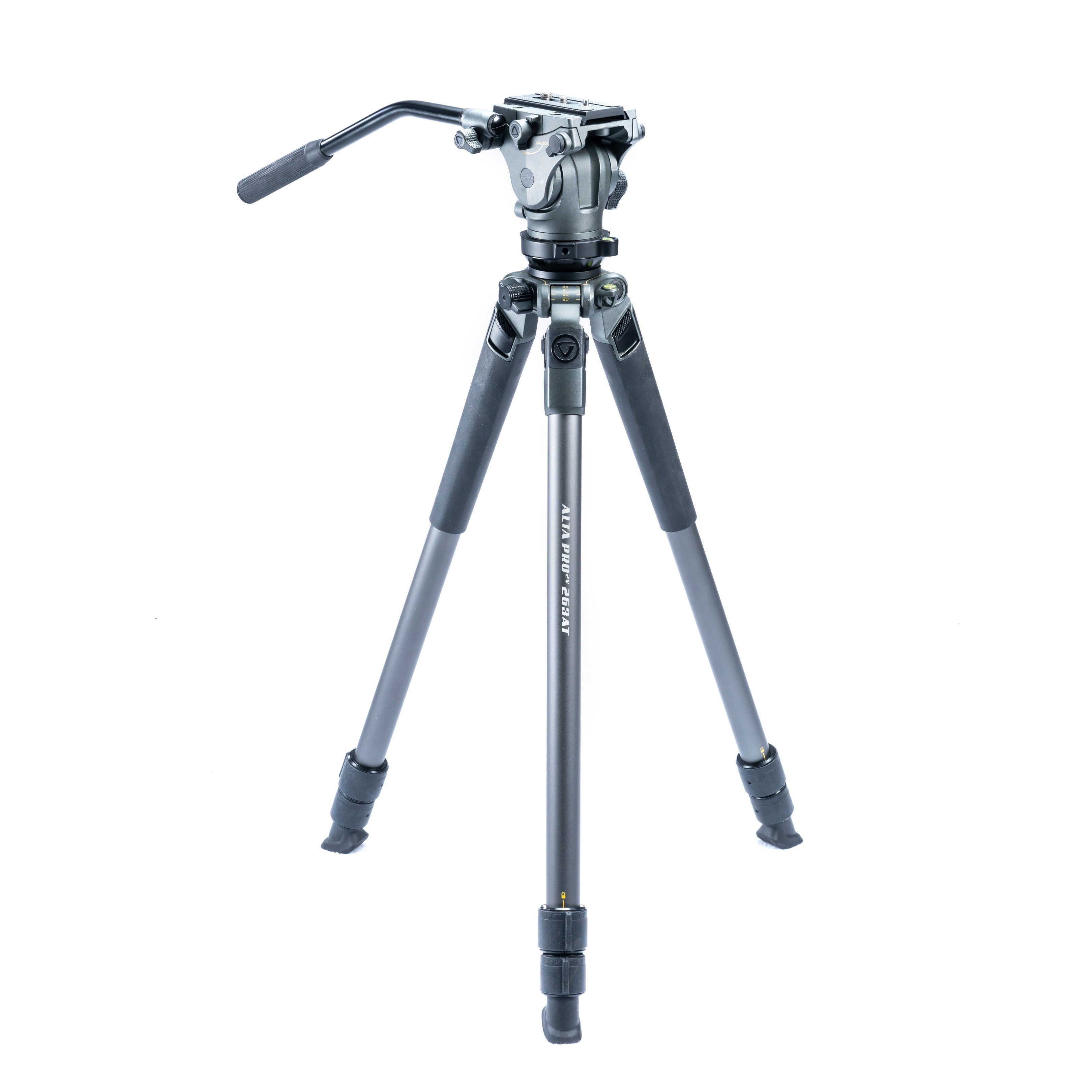 ALTA PRO 2V 263AVP Aluminum Tripod with 2-Way Video Pan Head - Rated at  11lbs/5kg