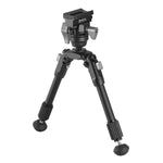Vanguard EQ-Precision 1QS A Aluminum Gun Bipod w/ Ball Head & Quick-Release Pic Rail Adapter