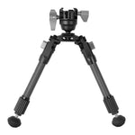 Vanguard EQ-Precision 1QS C Carbon Gun Bipod w/ Ball Head & Quick-Release Pic Rail Adapter