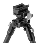 Vanguard Equalizer 3ARCA C Carbon Fiber Shooting Bipod | ARCA-Compatible Hunting Bipod for Prone, Sitting, Kneeling