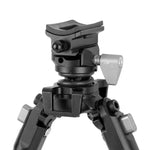 Vanguard Equalizer 3QS A Aluminum Gun Bipod with Quick-Release Pic Rail Adapter – Extended Height Shooting Support (12.5–26.5