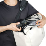 Vanguard VEO Lite B25L Camera & Everyday Backpack (Cream) – Fits Full-Frame Camera with 70–200mm Attached + 3–4 Lenses, 16