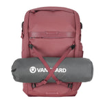 Vanguard VEO Metro 30L Camera & Everyday Backpack (Magenta) – Fits 70–200mm Attached, 17