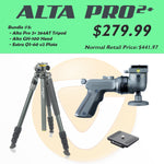 Alta Pro 2+ Bundle #5: - Alta Pro 2+ 264AT Tripod, Alta GH-100 Grip Head, Extra QS-60 v2