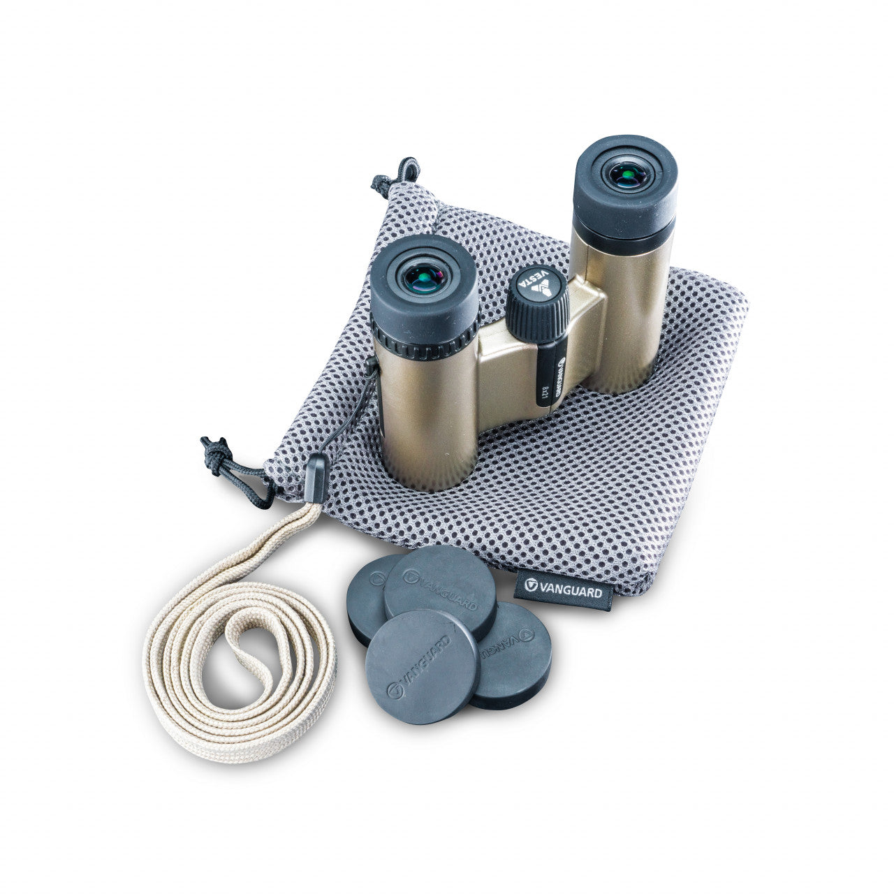 Vanguard VESTA Compact 8x21 Binoculars – Champagne | Lightweight